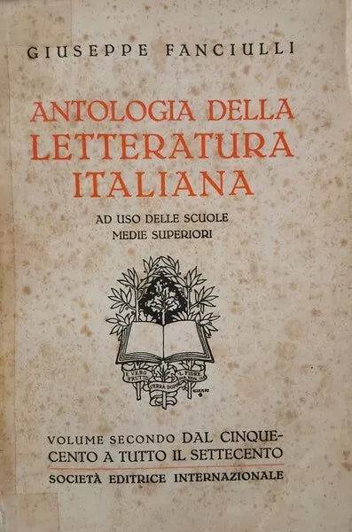 Antologia della Letteratura italiana VOL II - ER