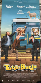 Poster locandina Tutti a bordo 33x70 cm ORIGINALE da cinema 2022 di Luca Miniero