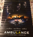 Poster locandina Ambulance 100x70 cm ORIGINALE da cinema 2022 di Michael Bay