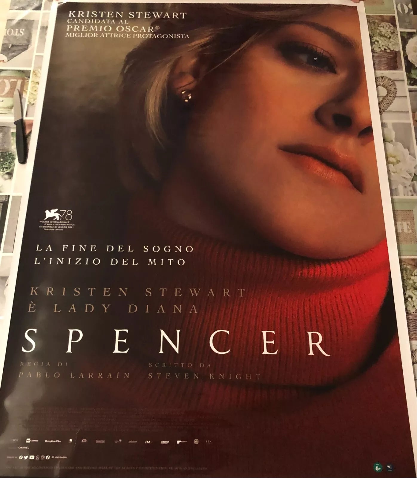 Poster locandina Spencer 100x70 cm ORIGINALE da cinema 2021 di Steven Knight