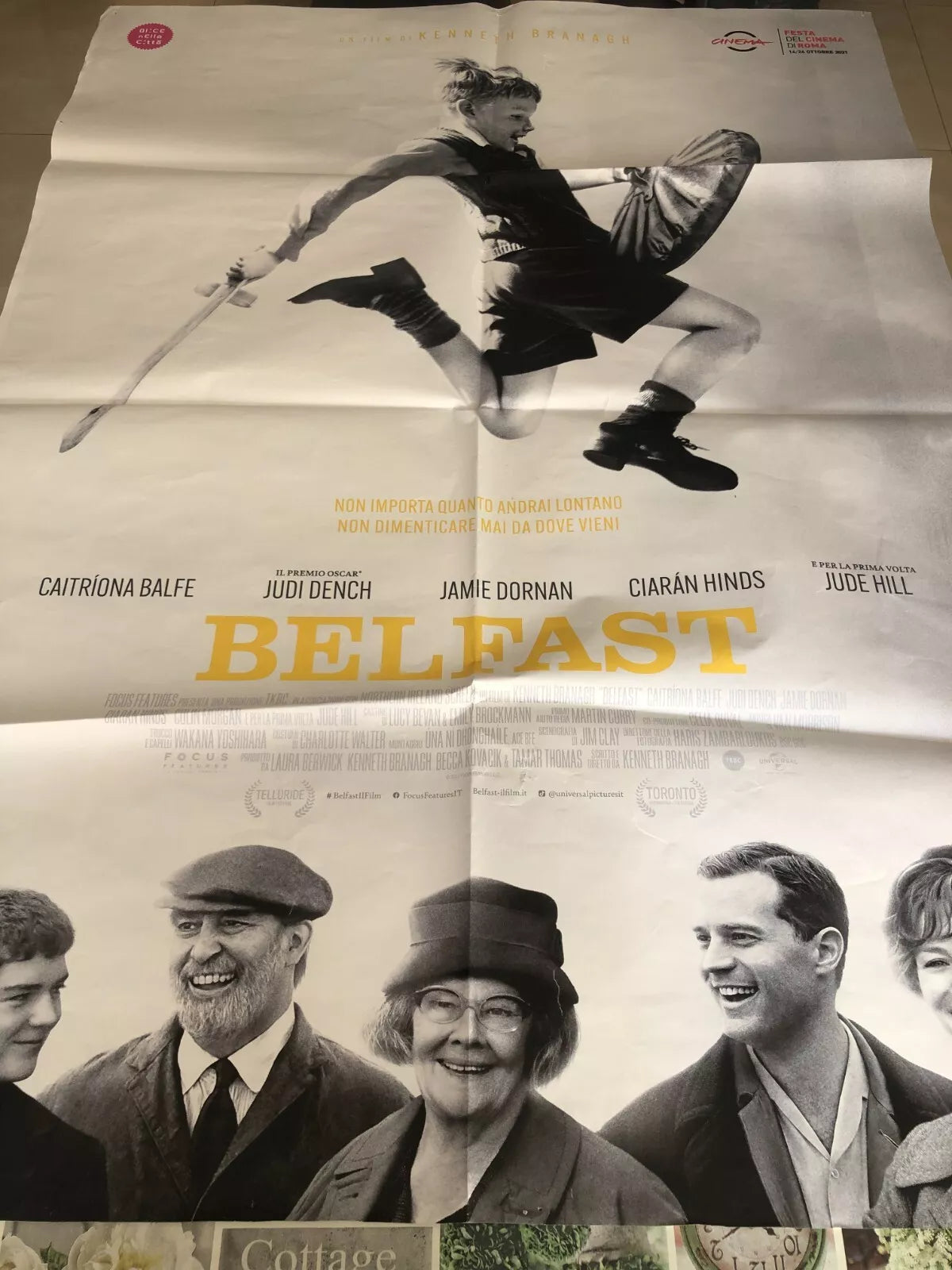 Poster locandina Belfast 100x140 cm ORIGINALE da cinema 2021 di Kenneth Branagh