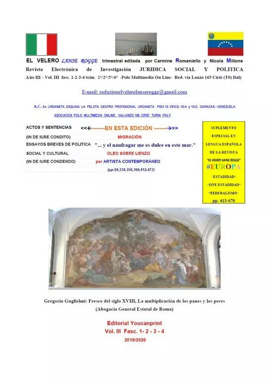 EL VELERO LANSE ROGGE VOL III di Carmine Romaniello, Nicola Milione, 2020, Yo