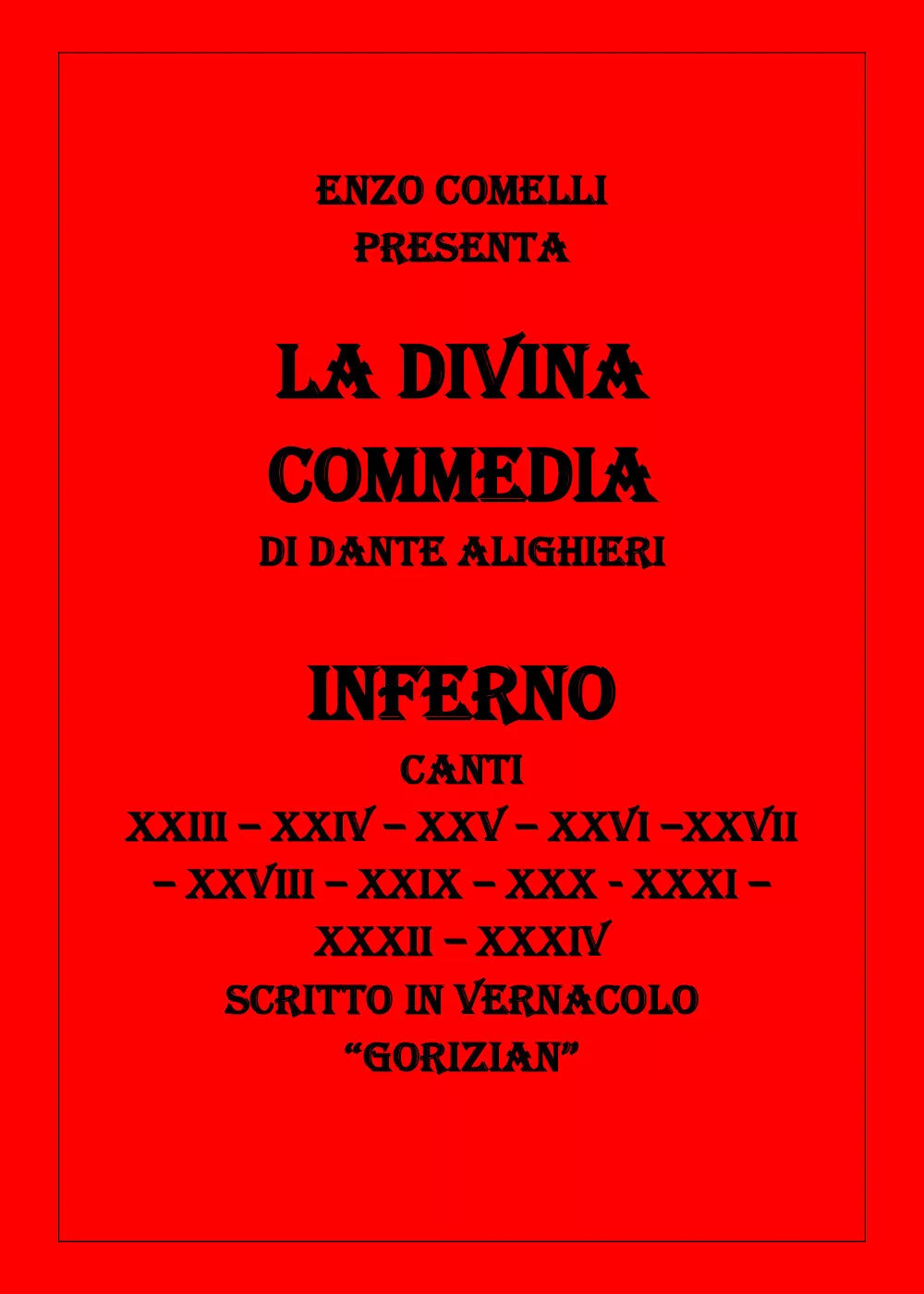 La Divina Commedia III di Enzo Comelli, 2021, Youcanprint