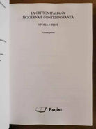 La critica italiana moderna e contemporanea 1 - Pagine - 2002 - AR