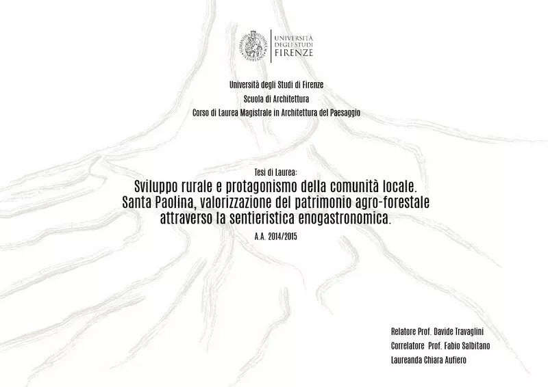 Sviluppo rurale e protagonismo della comunita locale. di Chiara Aufiero - ER