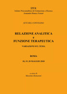 Relazione Analitica e funzione Terapeutica di Aa.vv., 2018, Youcanprint