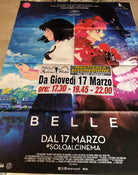 Poster locandina Belle 100x140 cm ORIGINALE da cinema 2021 CON DIFETTO di Mamoru