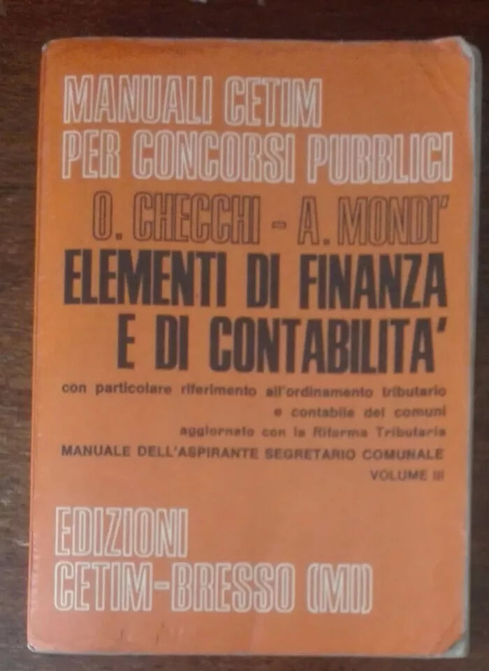 Elementi di finanza e di contabilit