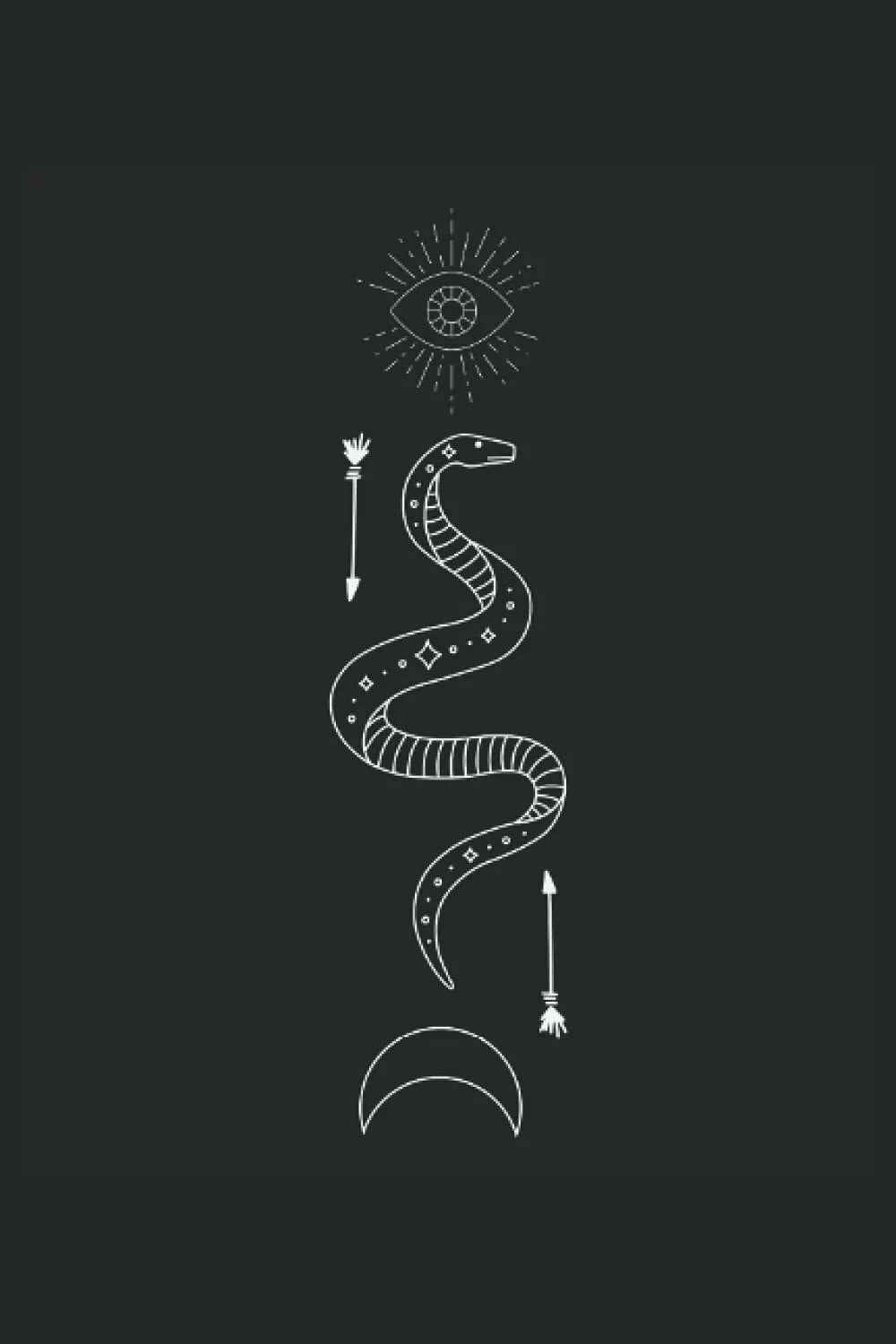Serpente Occulto: Icona dei serpenti Gothic Wicca Regali Notebook Fodera format