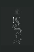 Serpente Occulto: Icona dei serpenti Gothic Wicca Regali Notebook Fodera format
