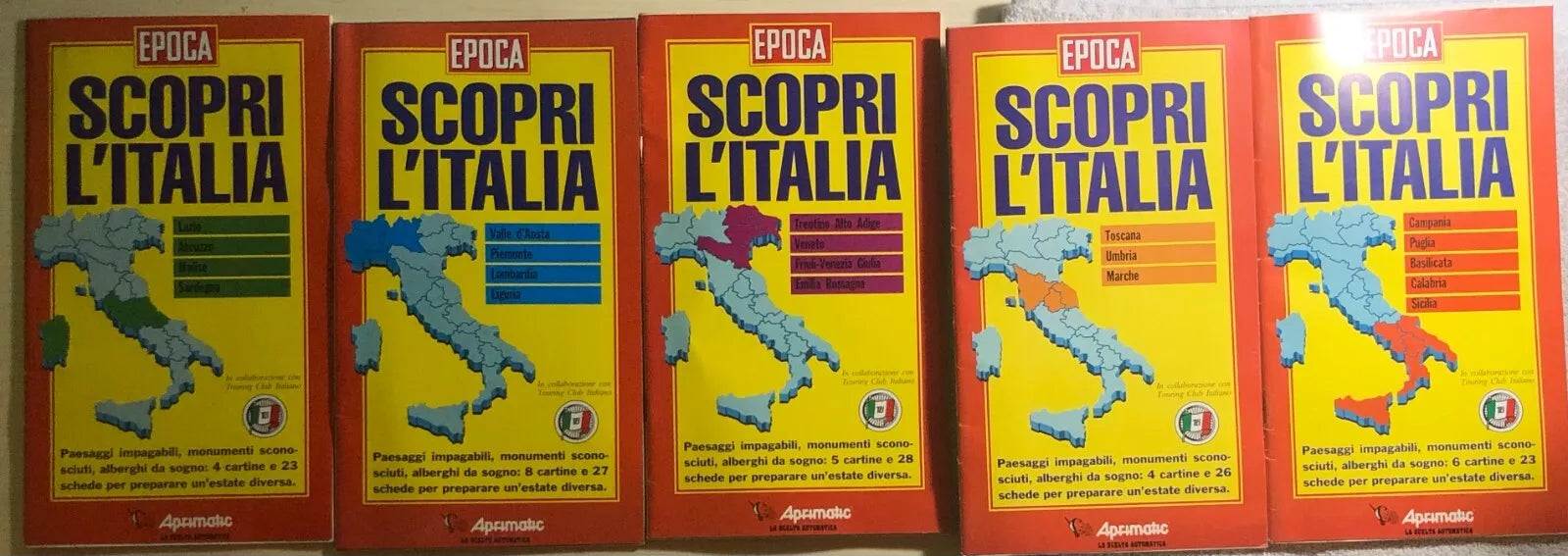 Scopri l’Italia 1-2-3-4-5 di Aa.vv., 1992, Epoca
