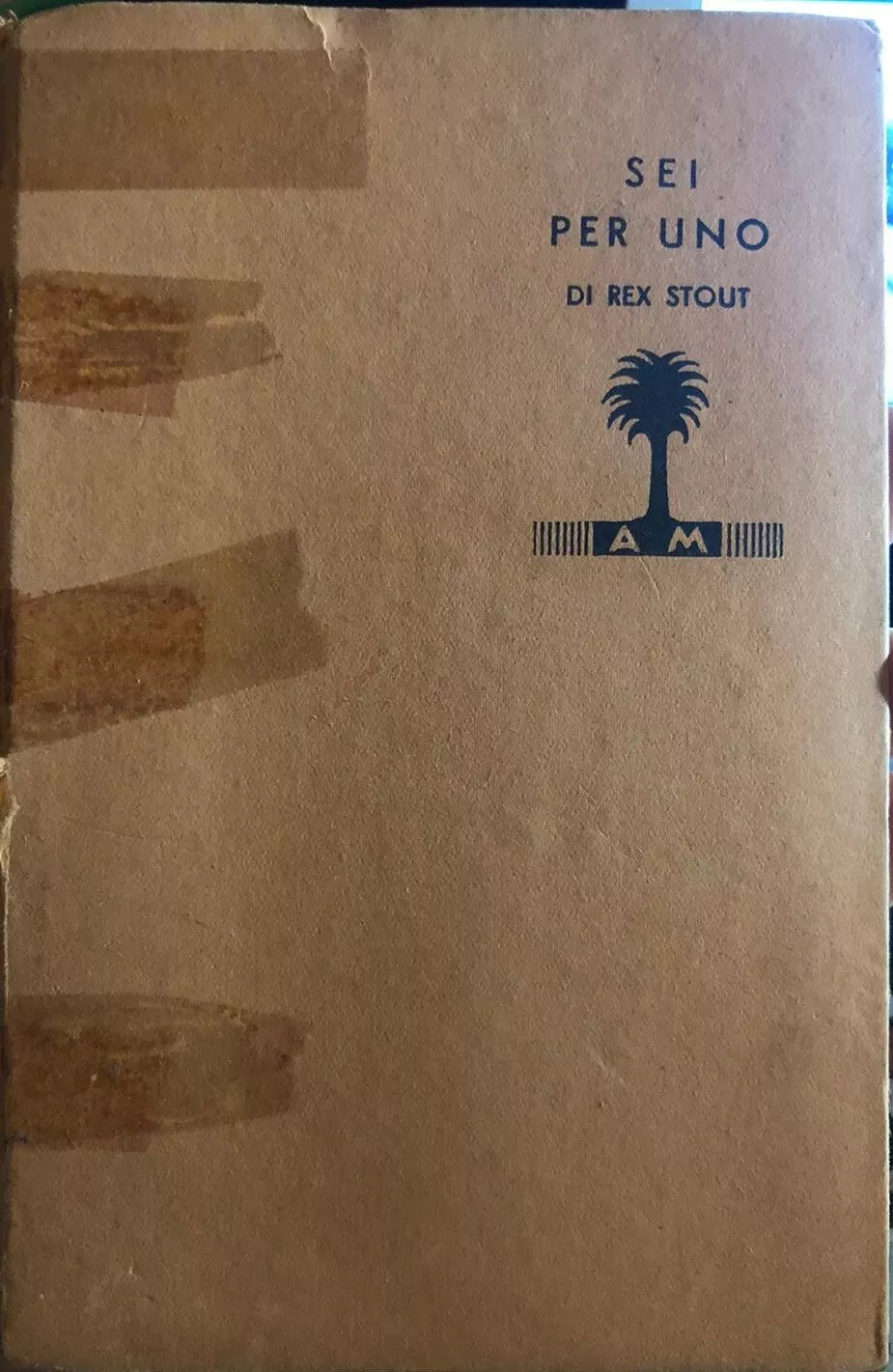Sei per uno di Rex Stout, 1937, Mondadori