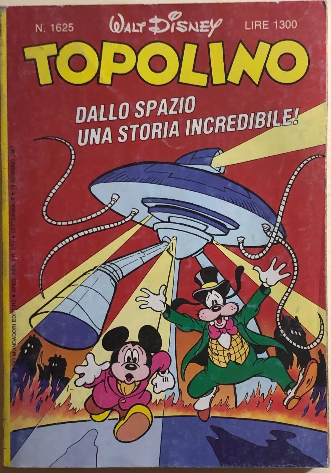 Topolino 1625 di Disney, 1987, Panini