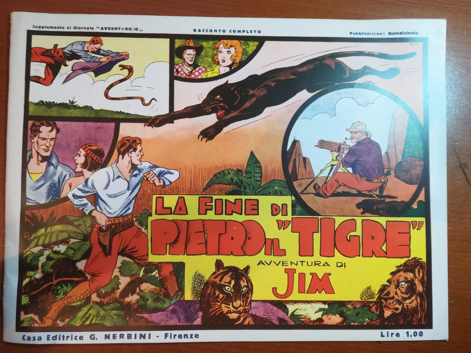 La fine di Pietro il TIgre - Cino e Franco - Nerbini - 1935 - M