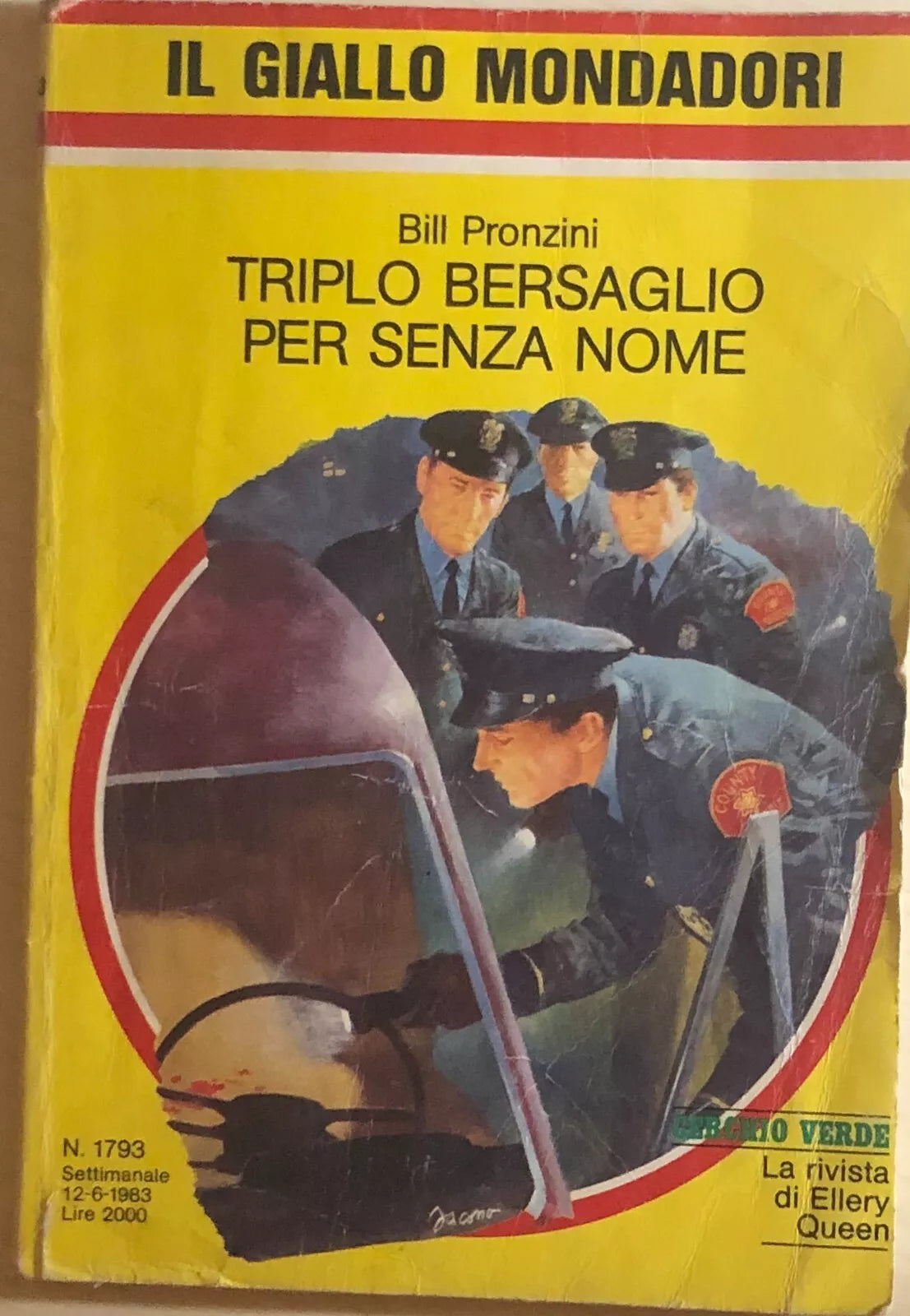 Triplo bersaglio per senza nome di Bill Pronzini, 1983, Mondadori