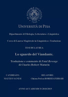 Lo sguardo del viandante. Traduzione e commento di Fatal Revenge di Charles Robe