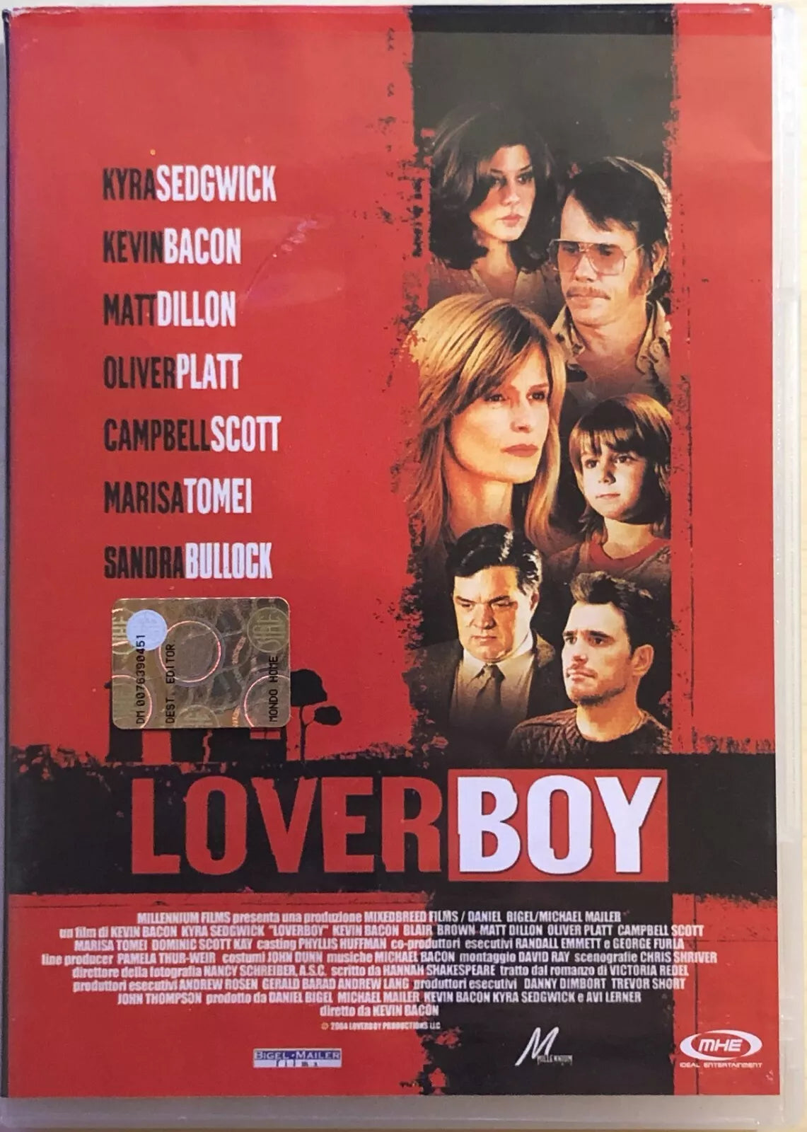 Loverboy DVD di Kevin Bacon, 2005, Mhe