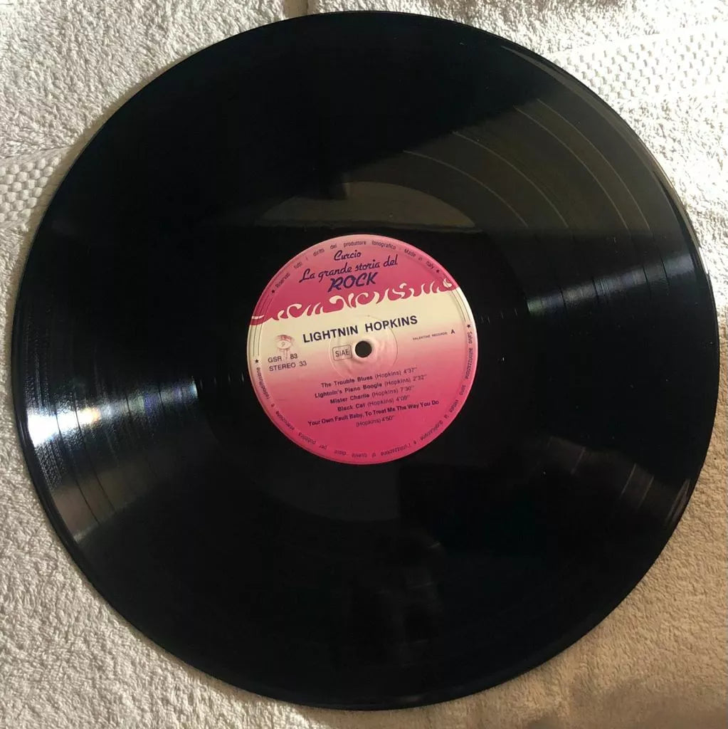 La Grande Storia Del Rock 83 VINILE SENZA COVER di Lightnin Hopkins, 1981, Cur