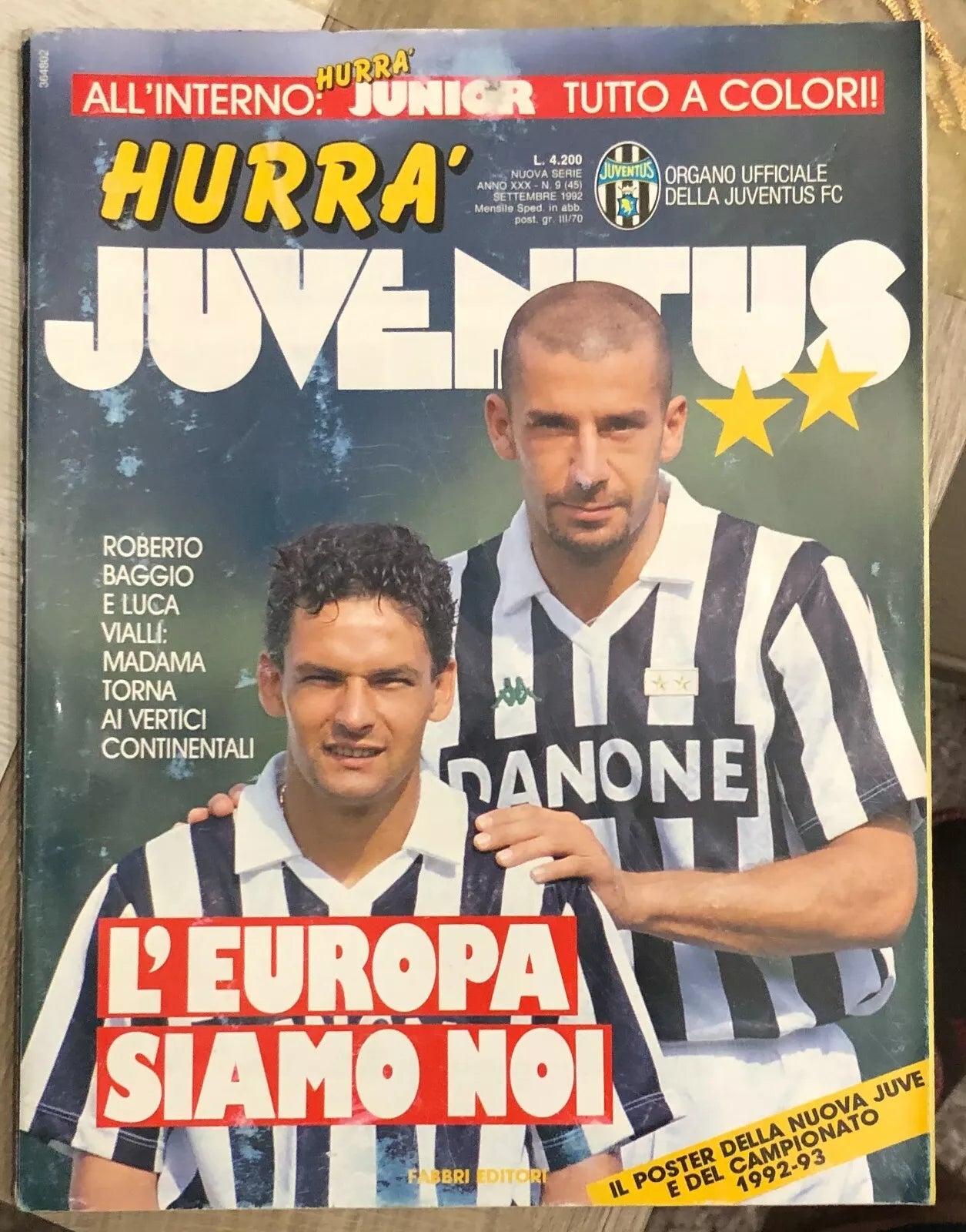 Hurr Juventus n 9 1992 di Juventus F c