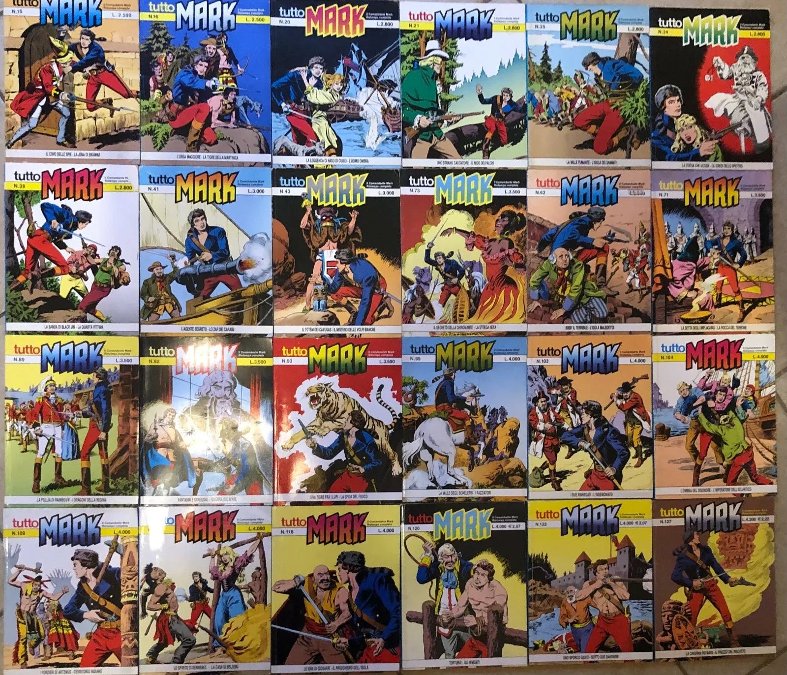 Lotto 24 fumetti Tuttomark di Ellegesse, Sergio Bonelli