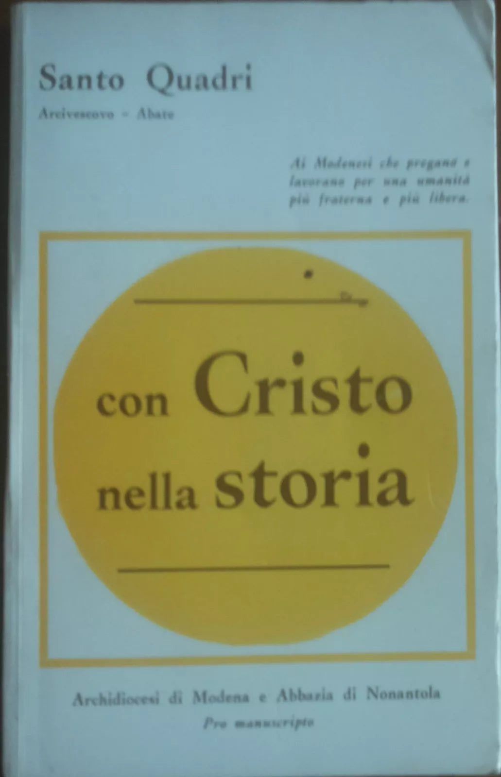 Con Cristo nella storia - Quadri - Archidiocesi di Modena - A