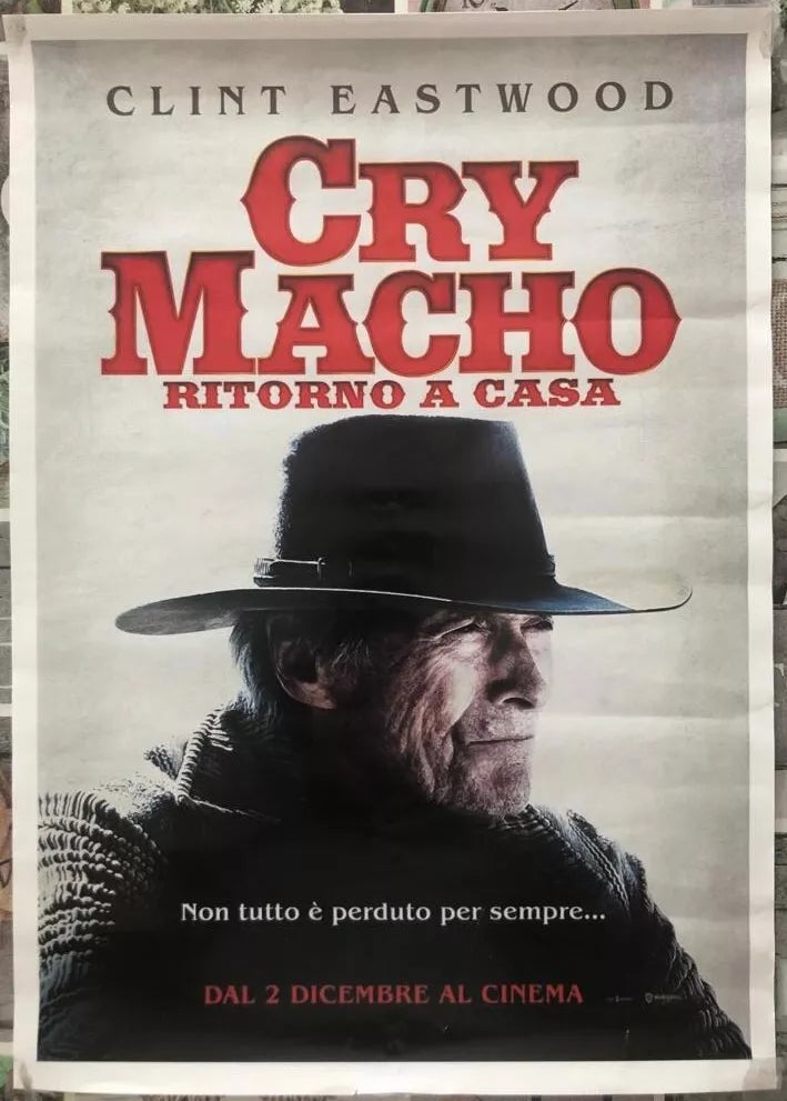 Poster locandina Cry Macho 45x32 cm ORIGINALE da cinema 2021 di Clint Eastwood