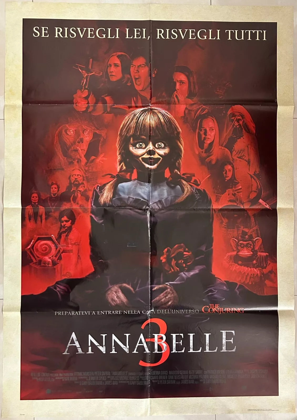 Poster locandina Annabelle 3 100x140 ORIGINALE da cinema di Gary Dauberman