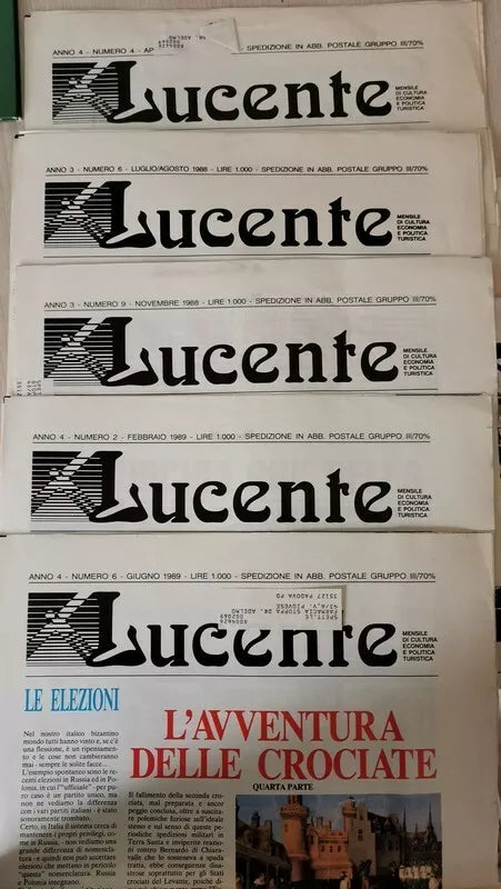 Lucente 5 numeri 1988-89 - ER
