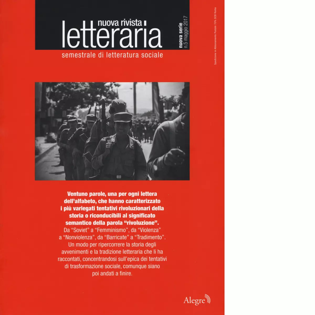 NUOVA RIVISTA LETTERARIA VOL 5 di AA VV