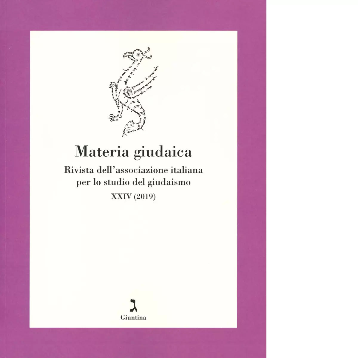 Materia giudaica vol 24