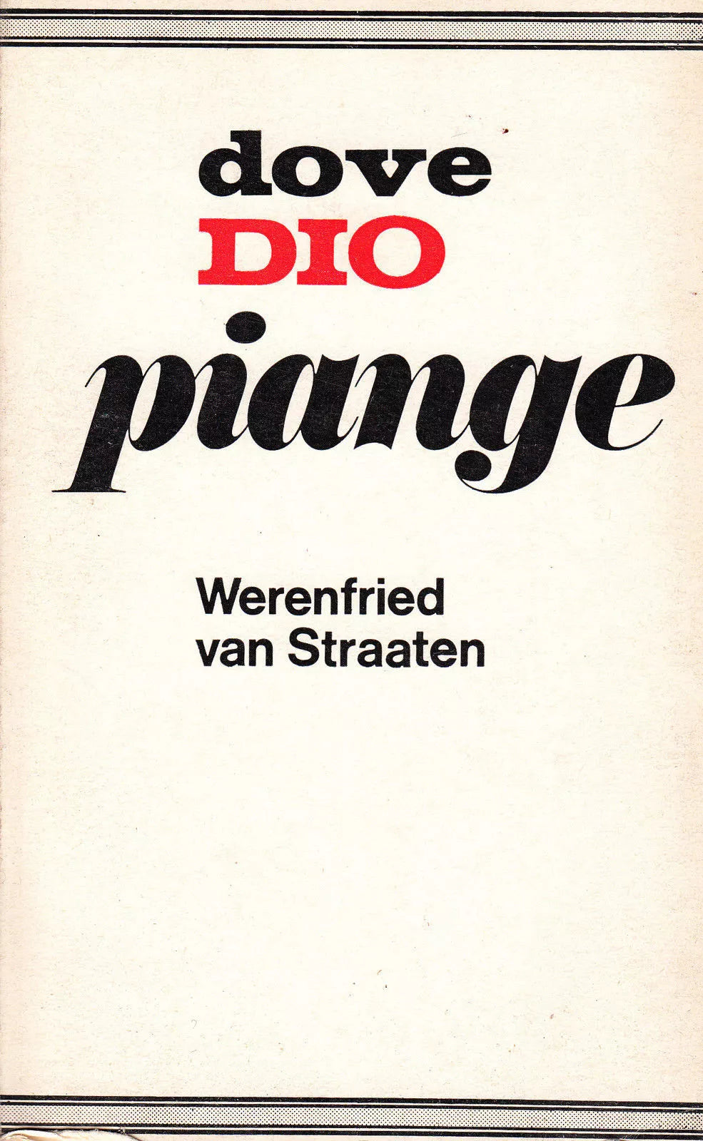  Dove Dio piange - Werenfried Van Straaten,  1970,  Città Nuova Editrice 