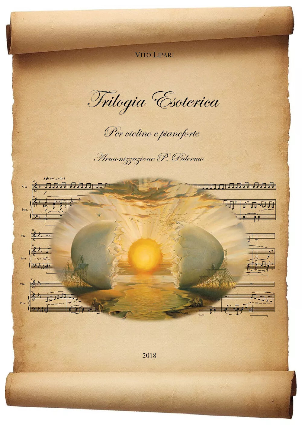 Trilogia esoterica per violino e pianoforte di Vito Lipari, 2018, Youcanprint
