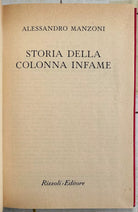 Storia della colonna infame di Alessandro Manzoni