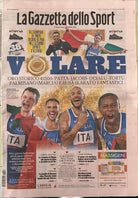 La Gazzetta dello Sport 7 agosto 2021 Volare Oro Storico Vittoria Tamberi