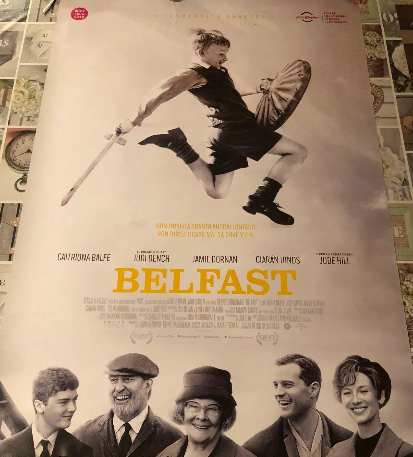 Poster locandina Belfast 100x70 cm ORIGINALE da cinema 2021 di Kenneth Branagh