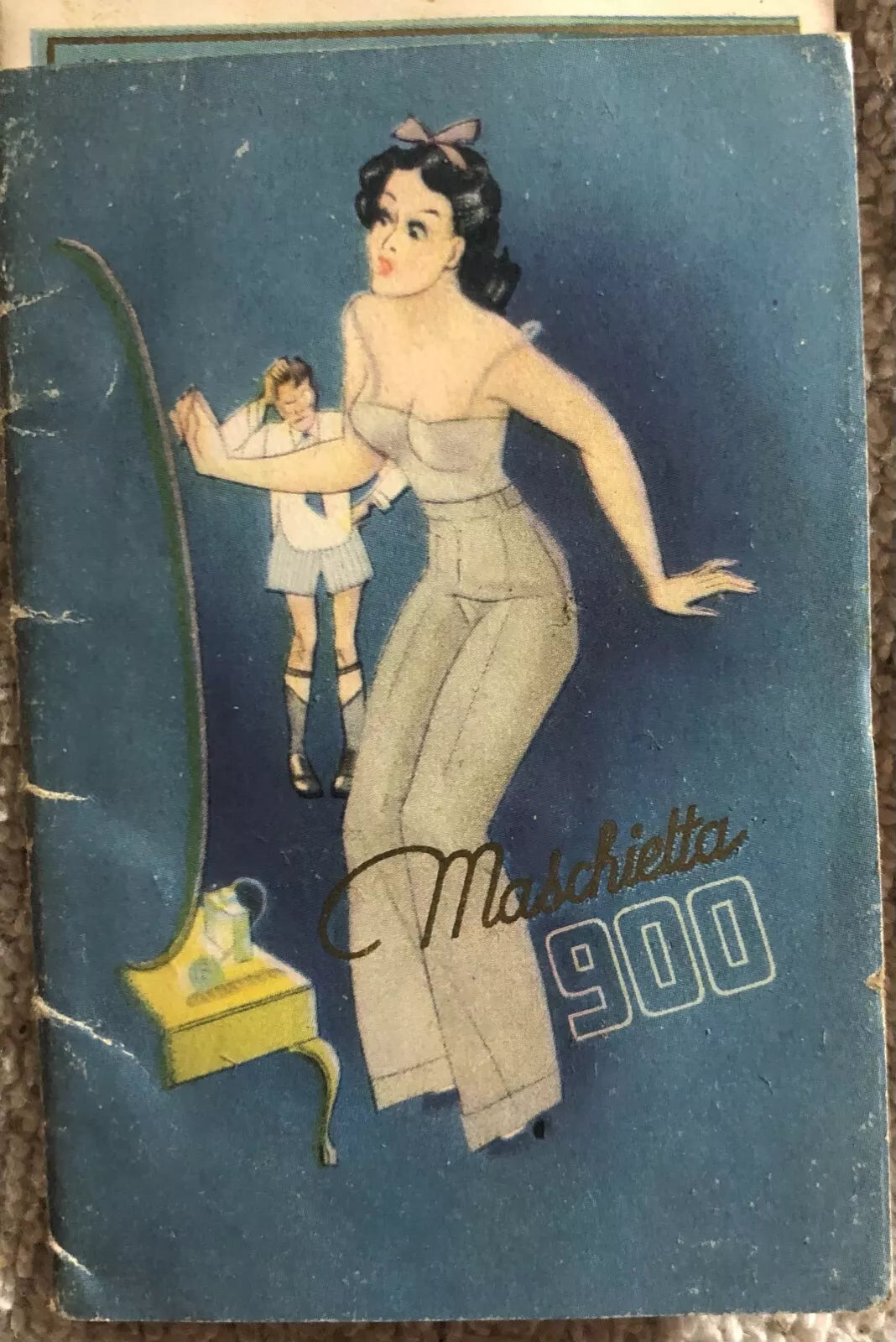 Calendarietto Maschietta 900 di Salone Ciccino Rando, 1942, U. Mignani Bologna