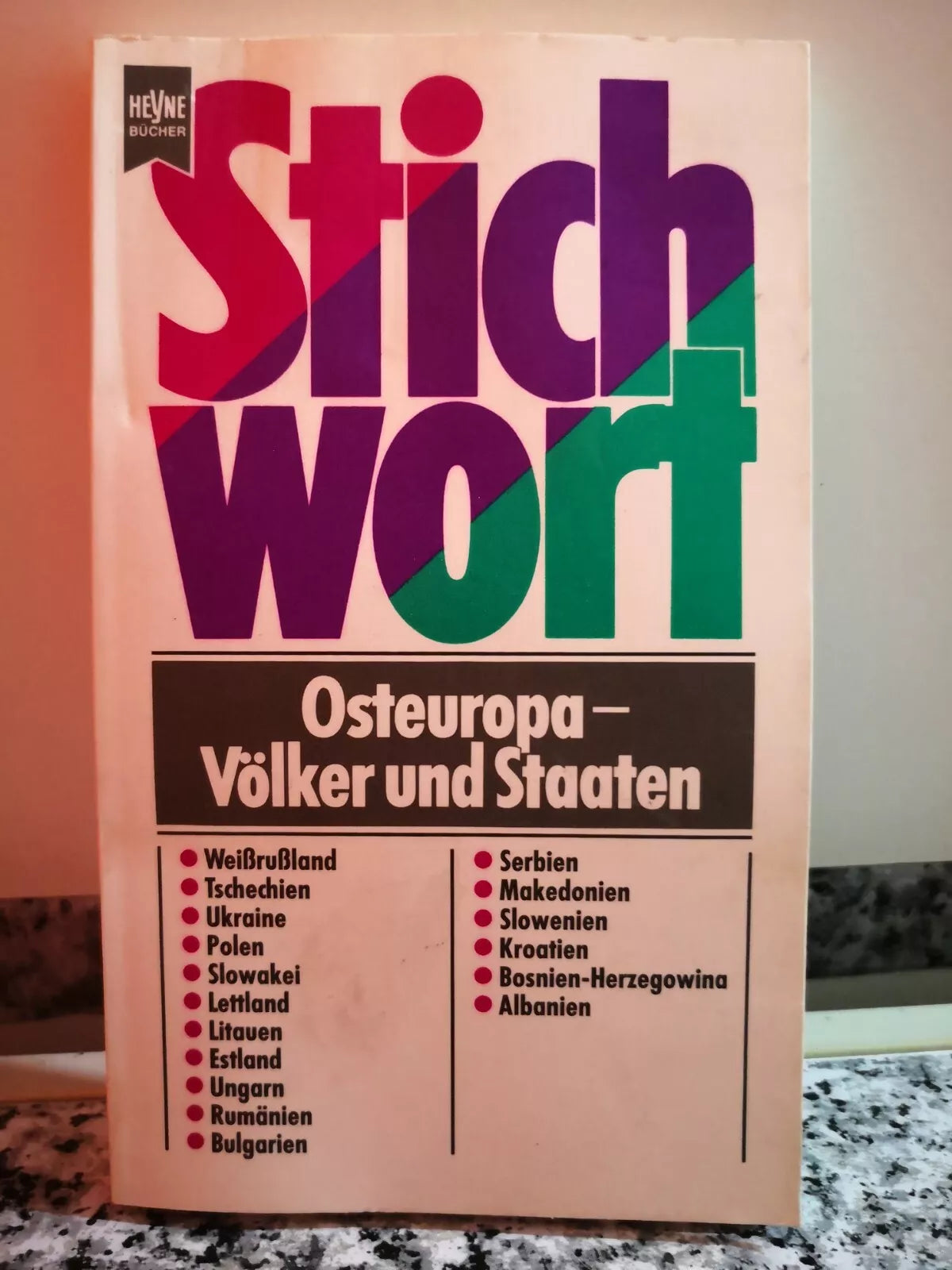 Stich Wort , Osteuropa-Volker und staaten di A.a.v.v, 1994, Wilhelm Munchen-F