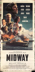 Poster locandina Midway 33x70 cm ORIGINALE da cinema 2019 di Roland Emmerich