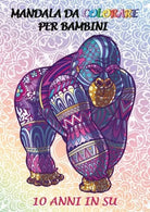 Mandala da colorare per bambini libro antistress di 60 animali da dipingere a f