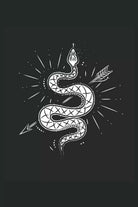 Serpente gotico occulto: Snakes, arrow e Magic Wicca Regali Satana Notebook Fode
