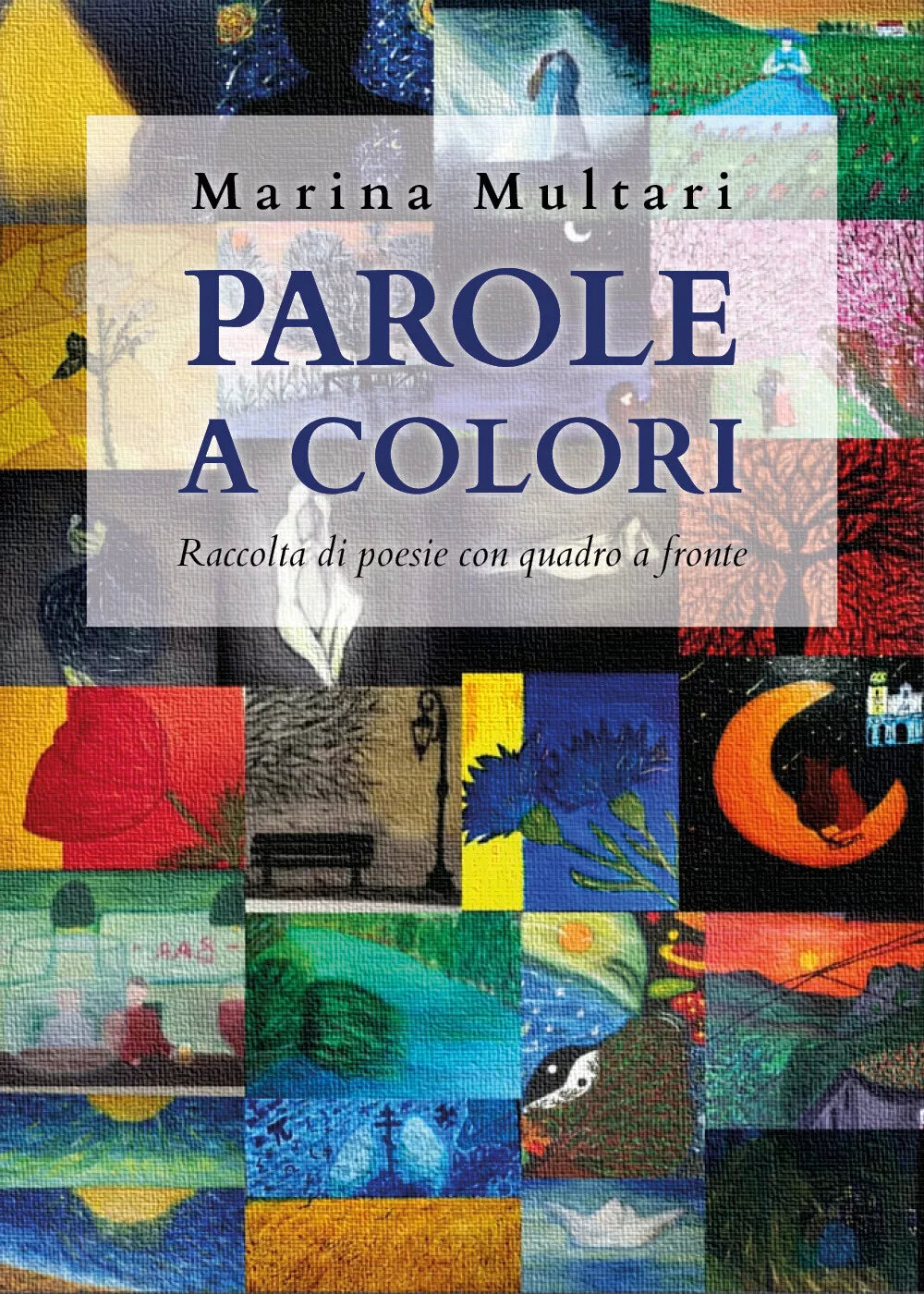 Parole a colori. Raccolta di poesie con quadro a fronte di Marina Multari, 2020