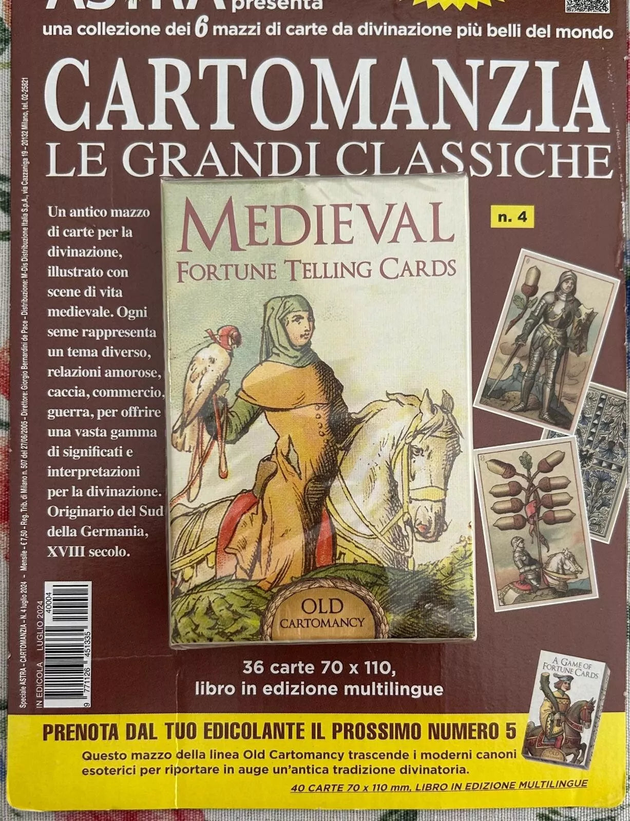 Astra presenta Cartomanzia Le grandi classiche Medieval Fortune Telling Cards T