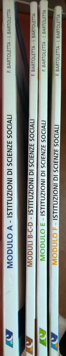 4 vol istituzioni di scienze sociali - F. e I. Bartoletta - F.lli conte -2002 -M