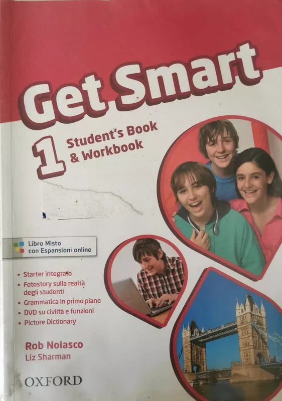 Get Smart 1 student’s book & Workbook, di Rob Nolasco, Liz Sharman, 2014 - ER