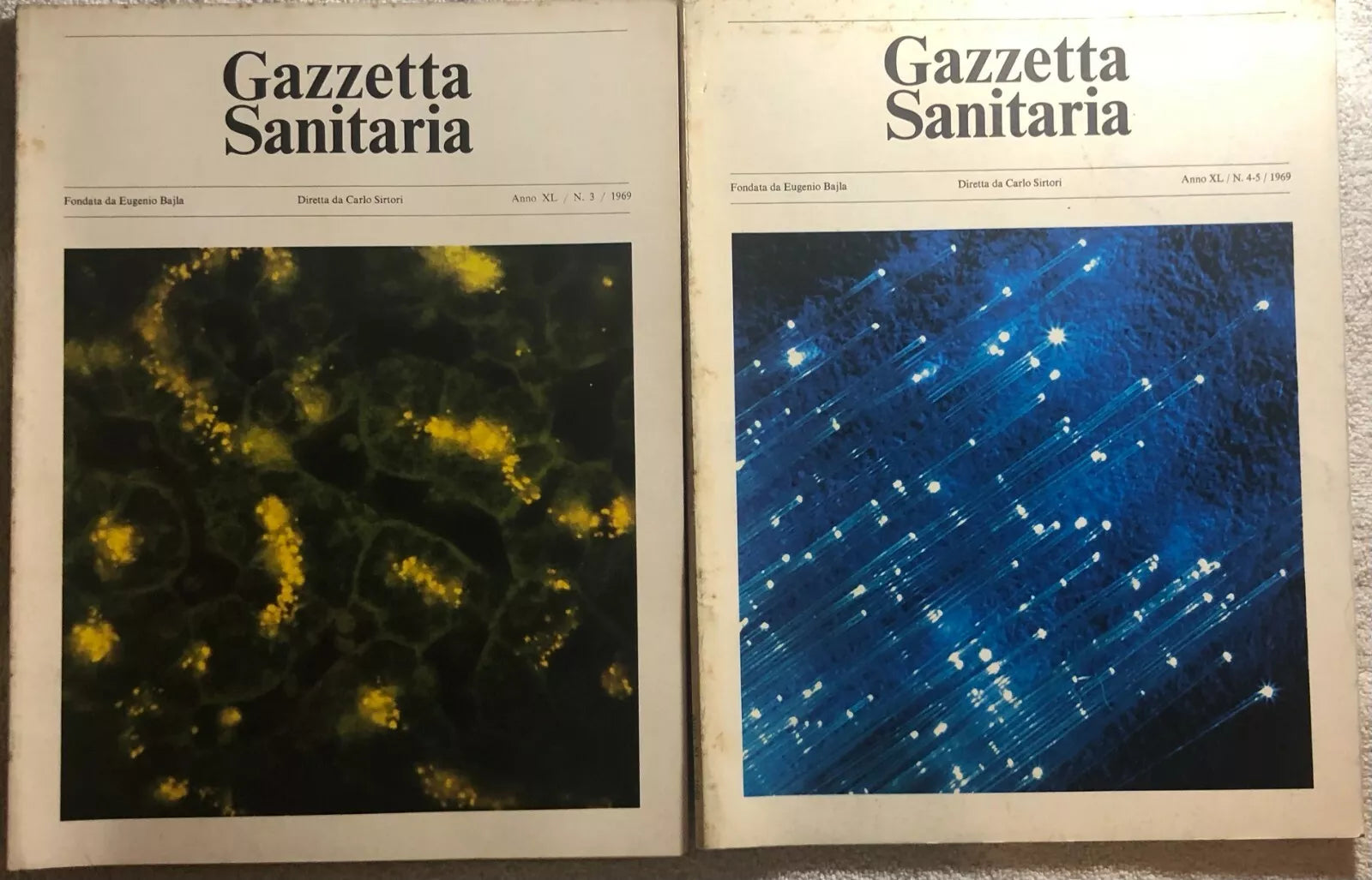 Gazzetta Sanitaria n.3-4 5 1969 di Eugenio Bajla, 1969, Gazzetta Sanitaria