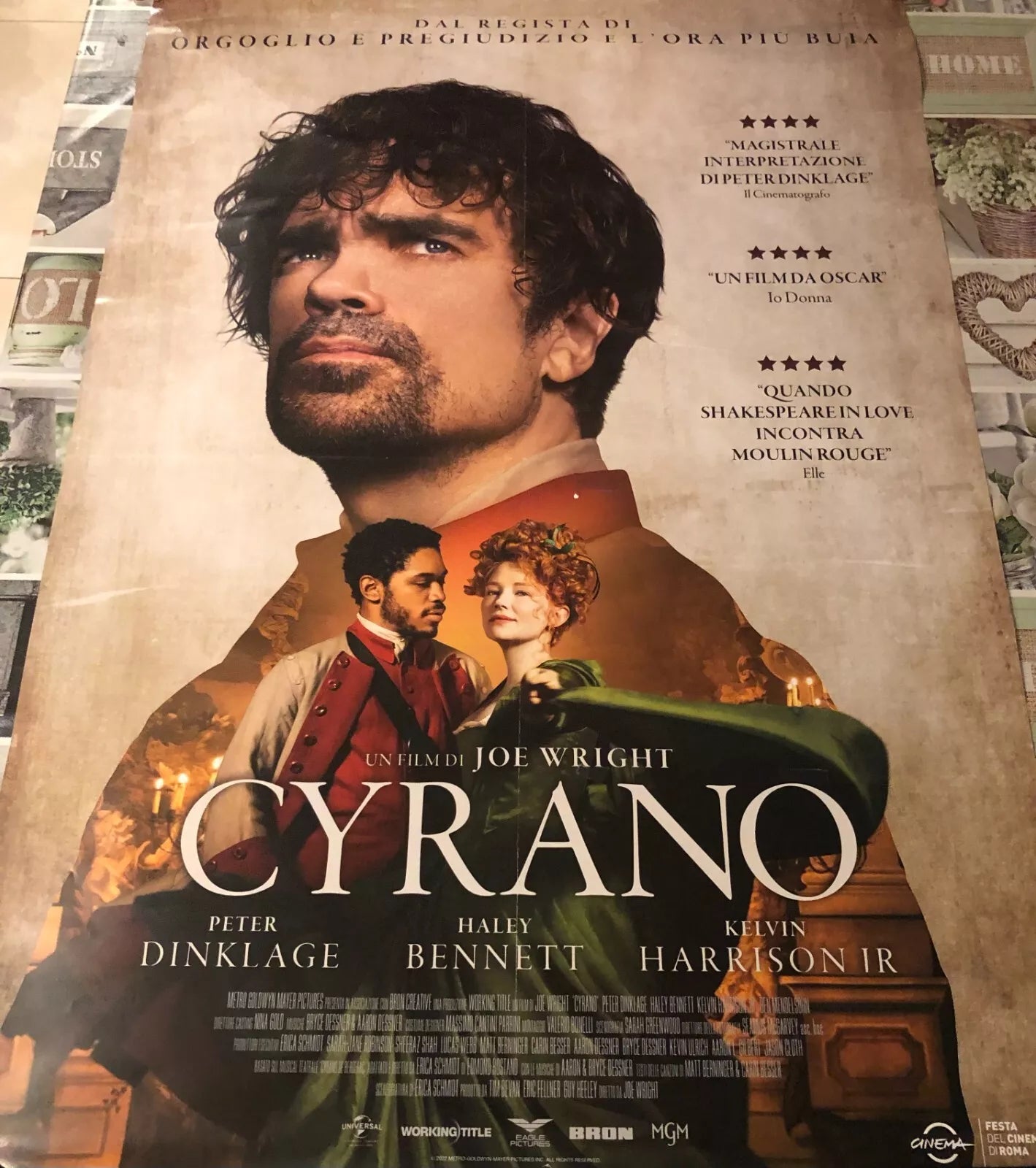 Poster locandina Cyrano 100x70 cm ORIGINALE da cinema 2021 di Joe Wright