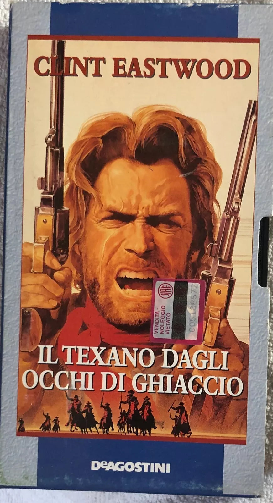 Il texano dagli occhi di ghiaccio VHS di Clint Eastwood, 1976, Deagostini