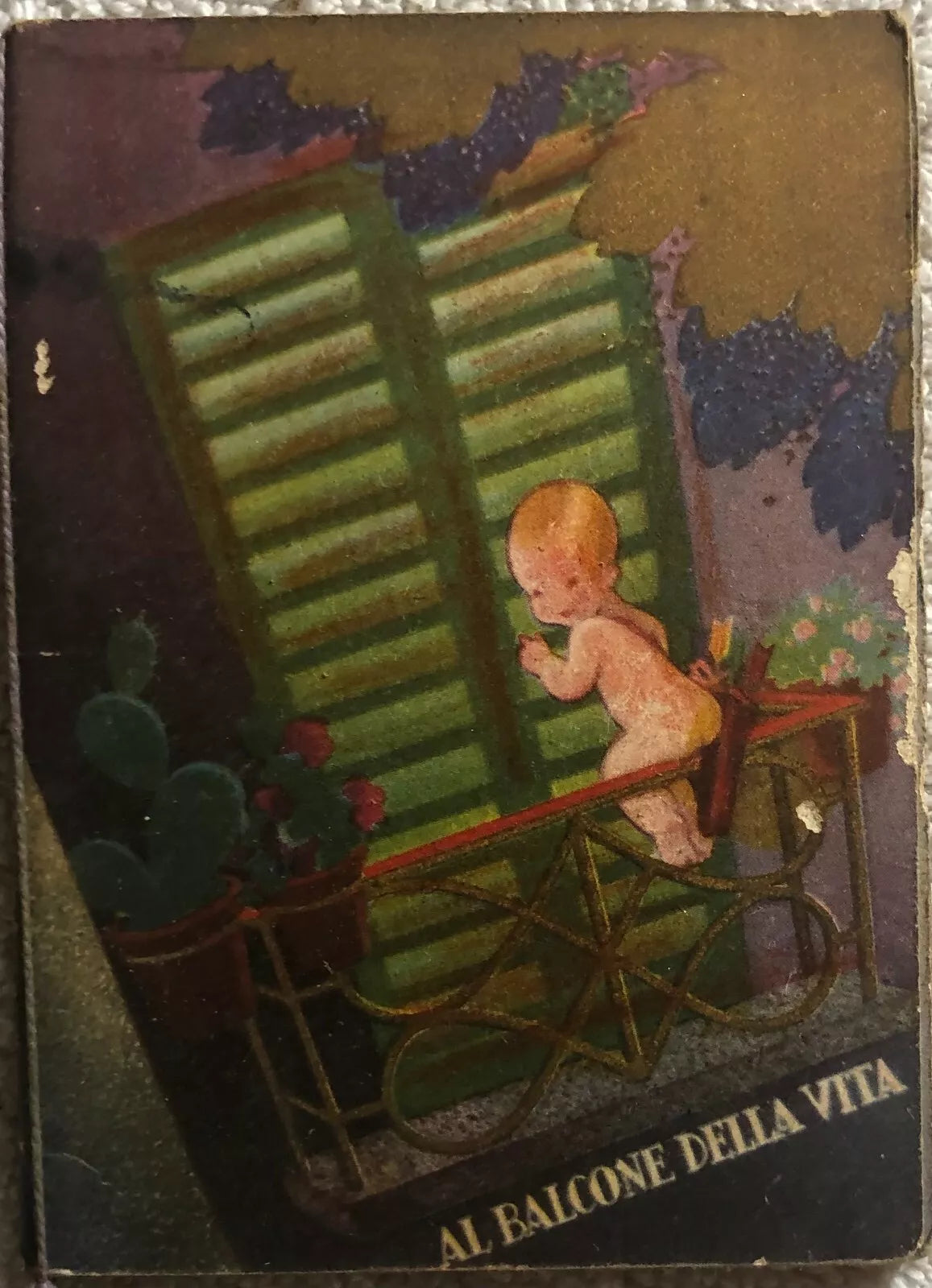 Calendarietto Al balcone della vita di Sala Per Toeletta Francesco Rando, 1936,