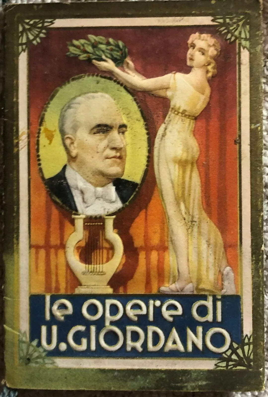 Calendarietto Le opere di U.Giordano di Salone Ciccino Rando, 1942, Graf. U. M
