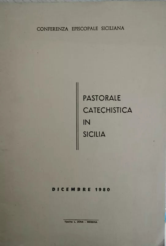 Pastorale catechistica in Sicilia, Conferenza Episcopale Siciliana, 1980 - ER